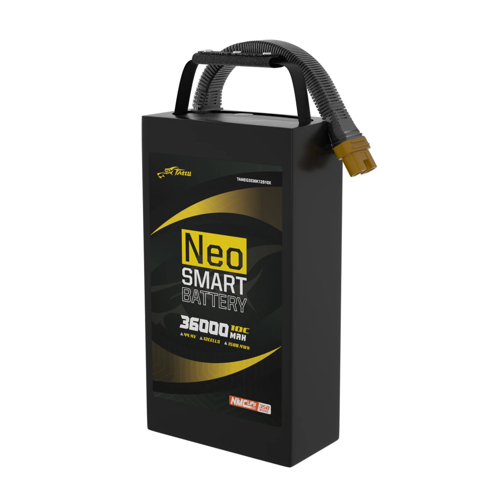 Tattu 36000mAh 12S 10C 44.4V Smart Lipo Battery | AS150U-F Plug | NEO Compact