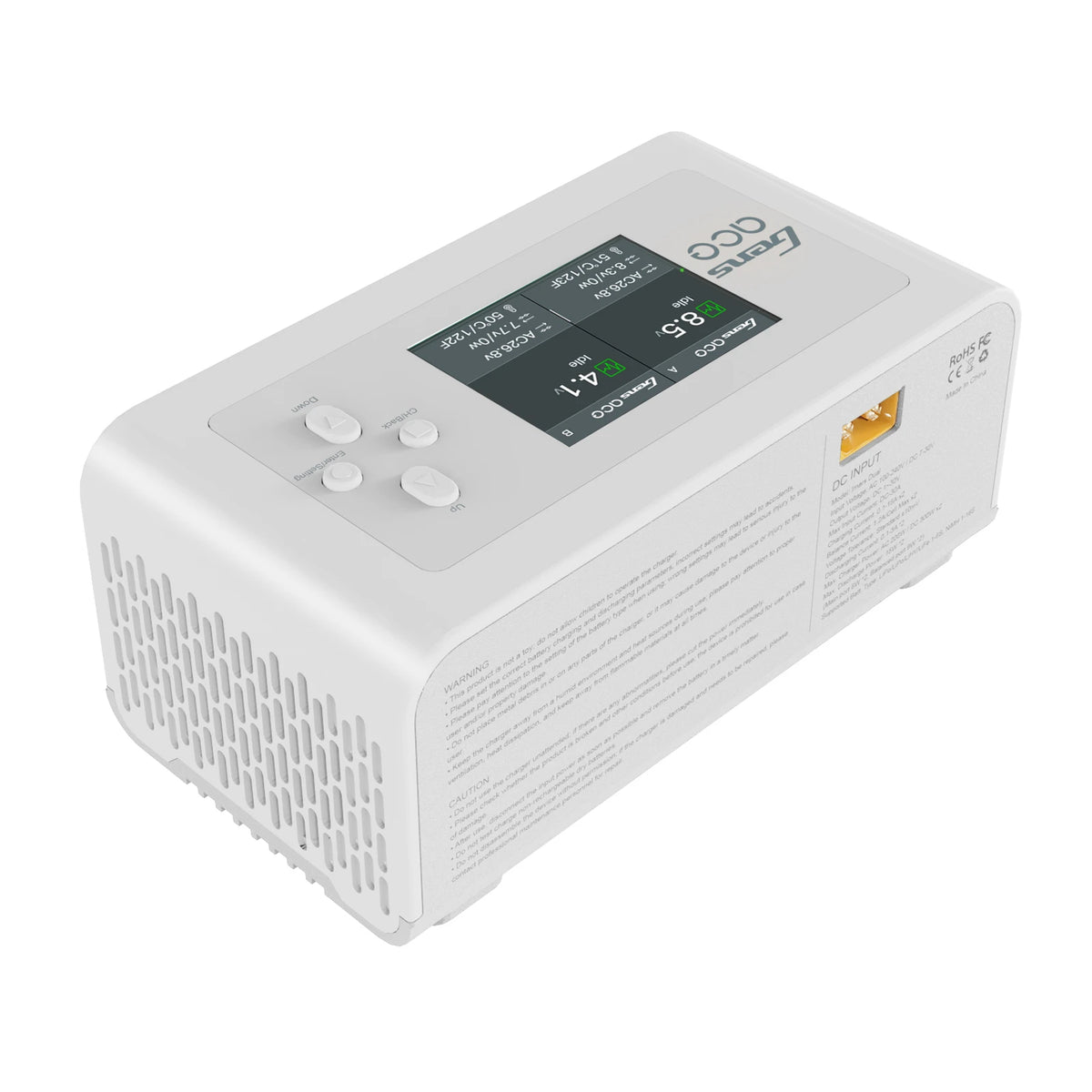Gens ace iMars Dual Smart Charger | AC 200W / DC 300W×2 | 15A | 1-6S | 2-Channel | White