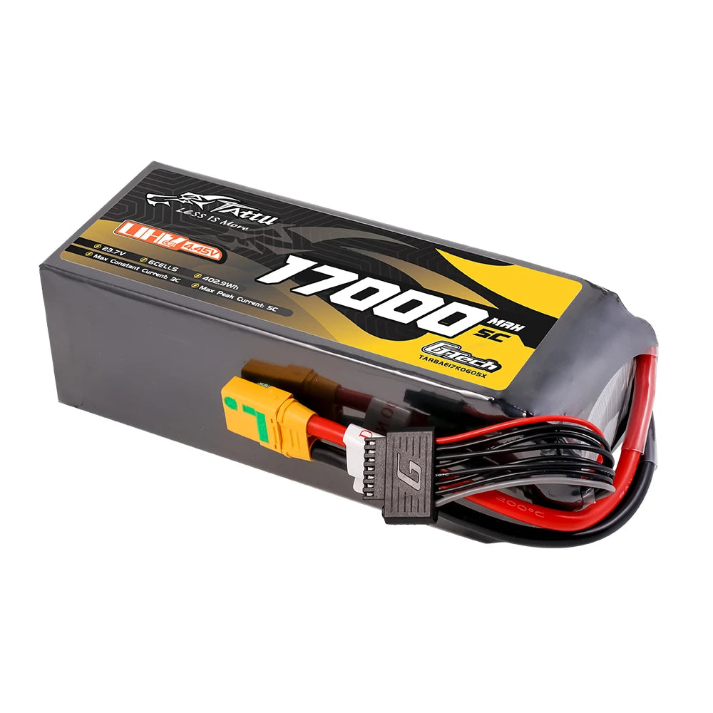 Tattu 17000mAh 6S 5C 23.7V(UHV) Lipo Battery | XT90S-F Plug | UAV Classic