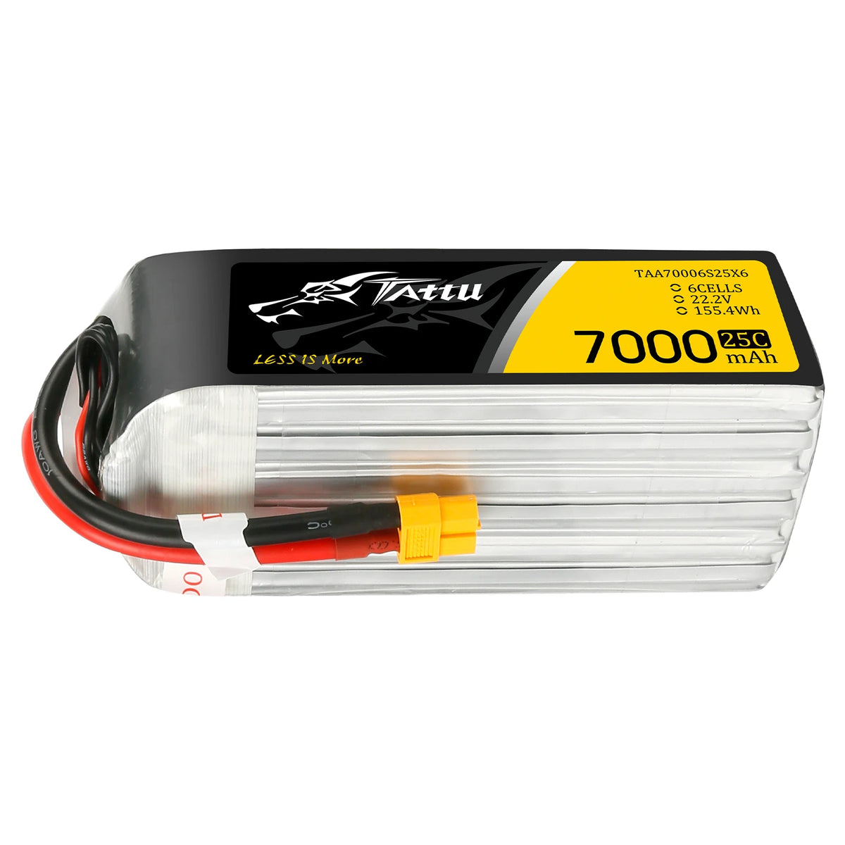 Tattu 7000mAh 6S 25C 22.2V Lipo Battery | XT60 Plug | UAV Classic