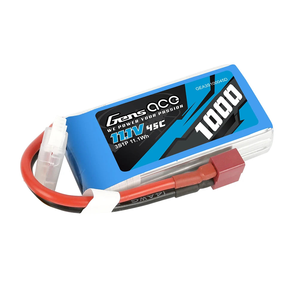 Gens ace 1000mAh 3S 45C 11.1V Lipo Battery | Deans Plug | Air Classic (Non-G-Tech)