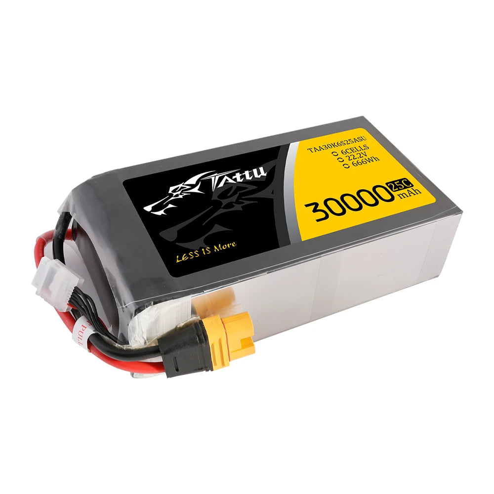 Tattu 30000mAh 6S 25C 22.2V Lipo Battery | AS150U-F Plug | UAV Classic