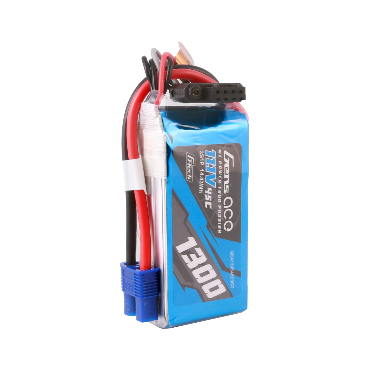 Gens ace 1300mAh 3S 45C 11.1V Lipo Battery | EC3 Plug | Air Classic