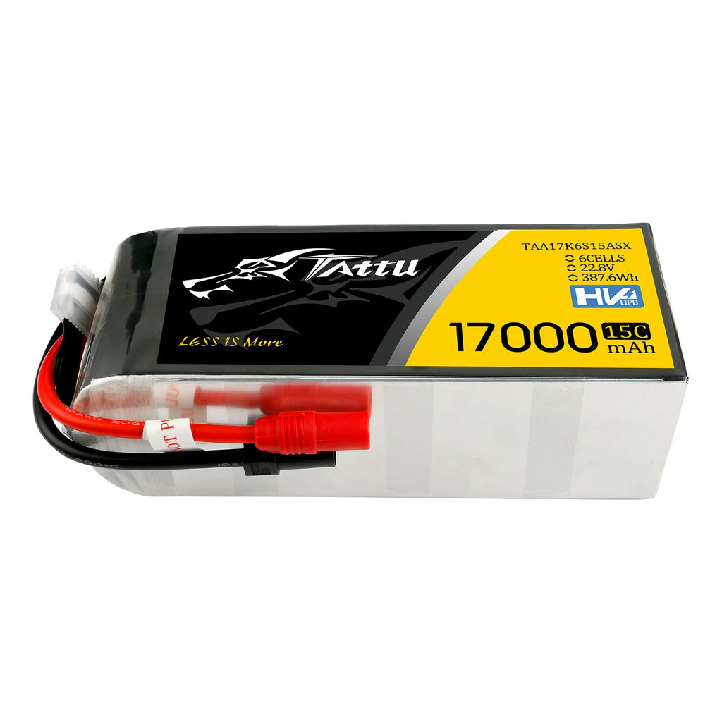 Tattu 17000mAh 6S 15C 22.8V(HV) Lipo Battery | AS150+XT150 | UAV Classic