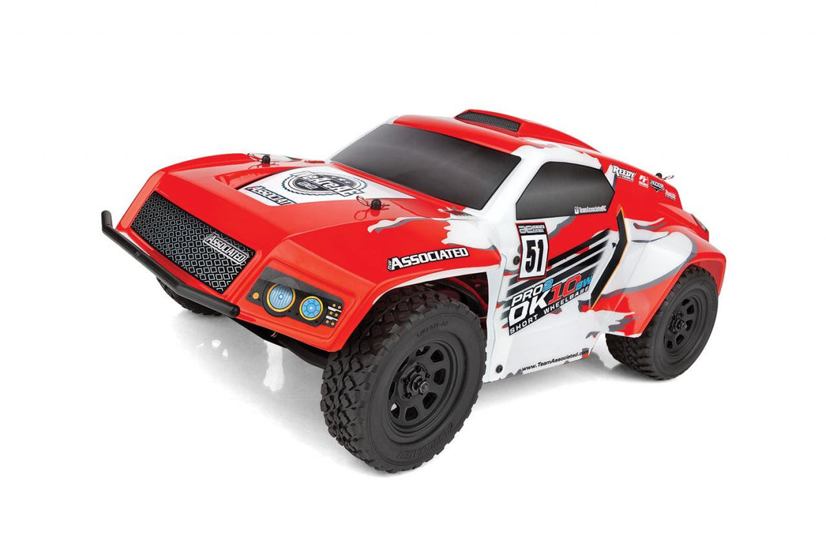 Pro2 DK10SW 1/10 Electric Dakar Buggy RTR LiPo Combo, Red/White - Team Associated ASC90039C - photo 3