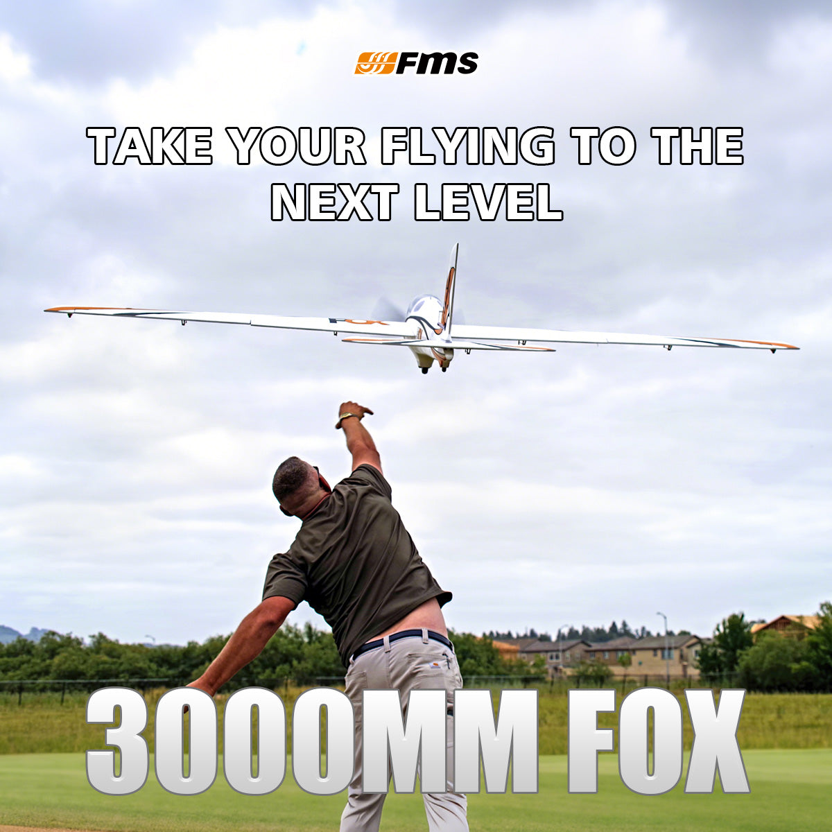 FMS 3000mm Fox Aerobatic EP Glider PNP
