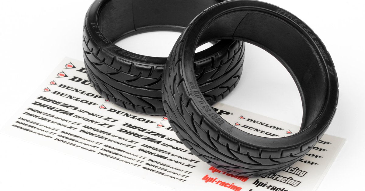 Direzza Sport Z1 T-Drift Tires, 26mm, (2pcs), for 1/10th on-road cars - Model HPI4424 - HPI Racing
