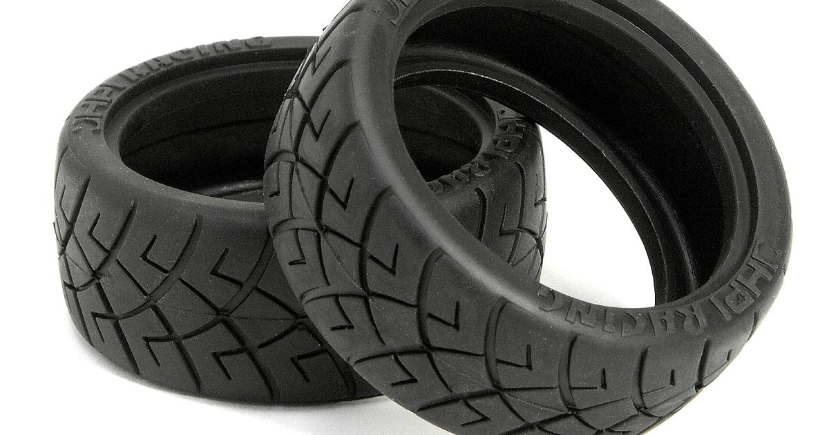X Pattern Radial Tire, D Compound, 26mm, (2pcs), 1/10th On-Road Cars - Model HPI4790 - HPI Racing