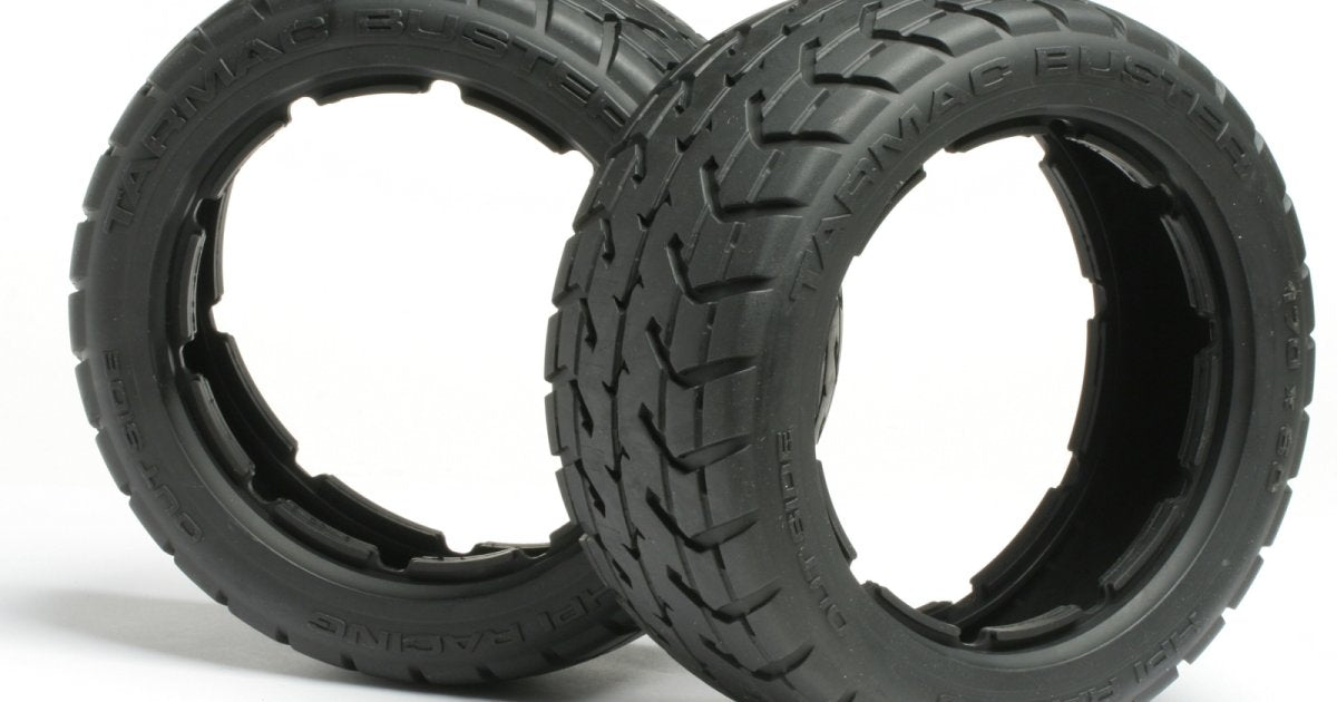 Tarmac Buster Tire, M Compound, 170x60mm, (2pcs), Baja 5B - Model HPI4837 - HPI Racing