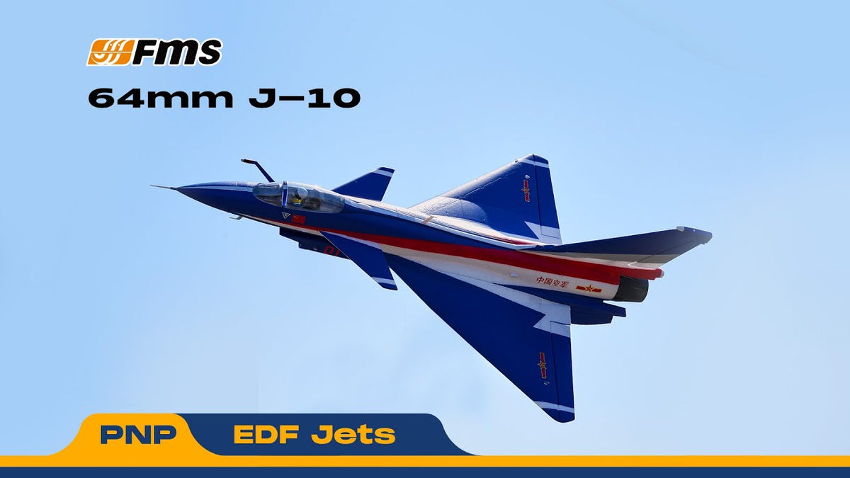 FMS EDF Jet 64mm J-10 with Reflex V3 PNP