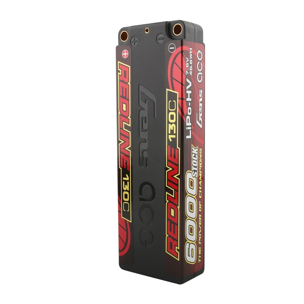 Gens ace 8200mAh 2S 130C 7.6V(HV) Lipo Battery | 5.0mm bullet | Redline 1.0