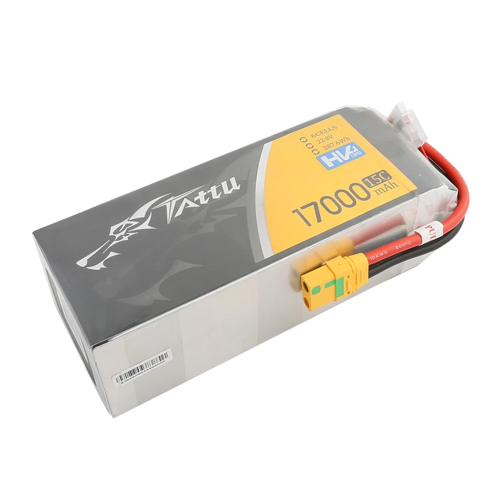 Tattu 17000mAh 6S 15C 22.8V(HV) Lipo Battery | XT90-S Plug | UAV Classic