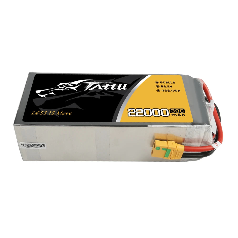 Tattu 22000mAh 6S 30C 22.2V Lipo Battery | XT90-S Plug | UAV Classic