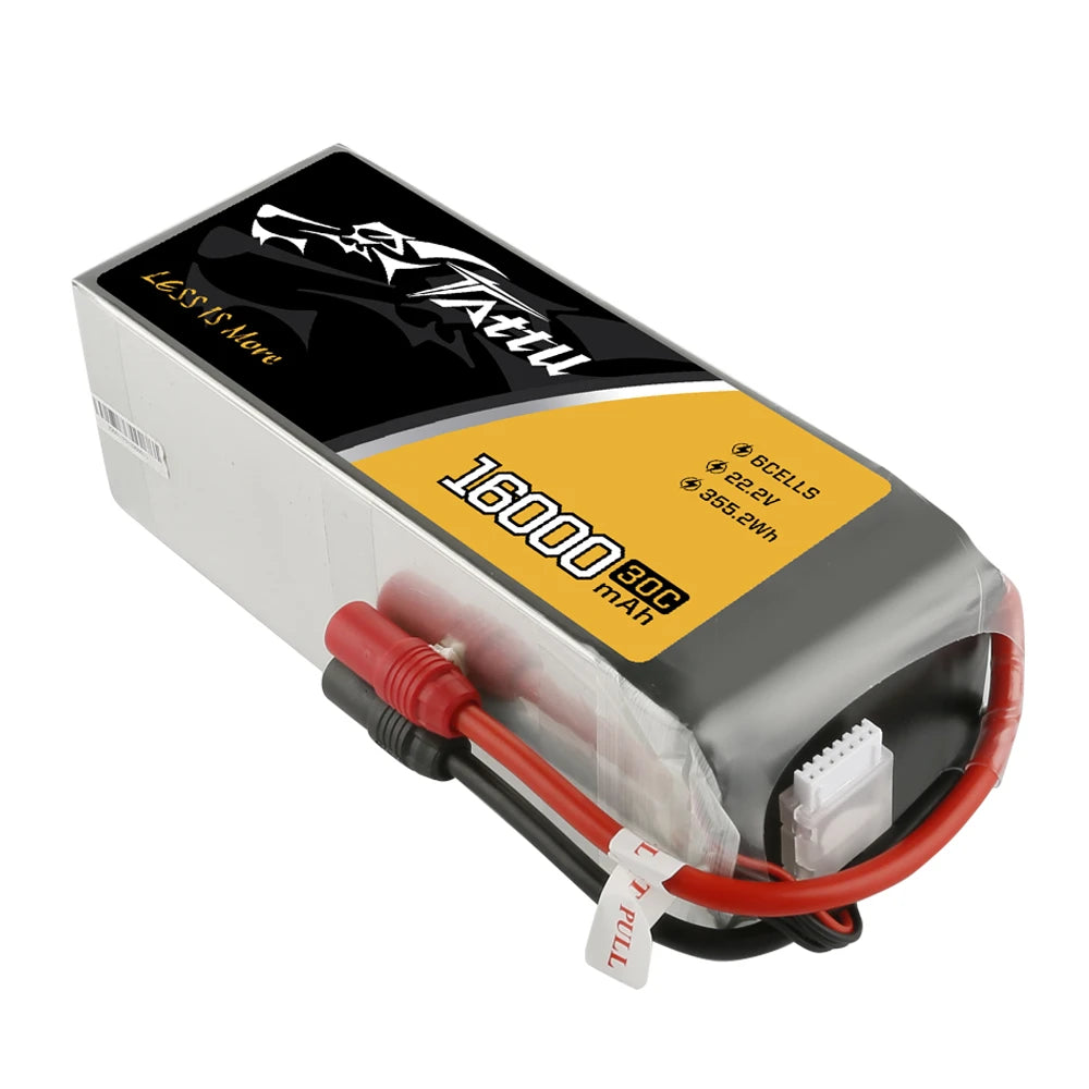 Tattu 16000mAh 6S 30C 22.2V Lipo Battery | AS150 Plug | UAV Classic