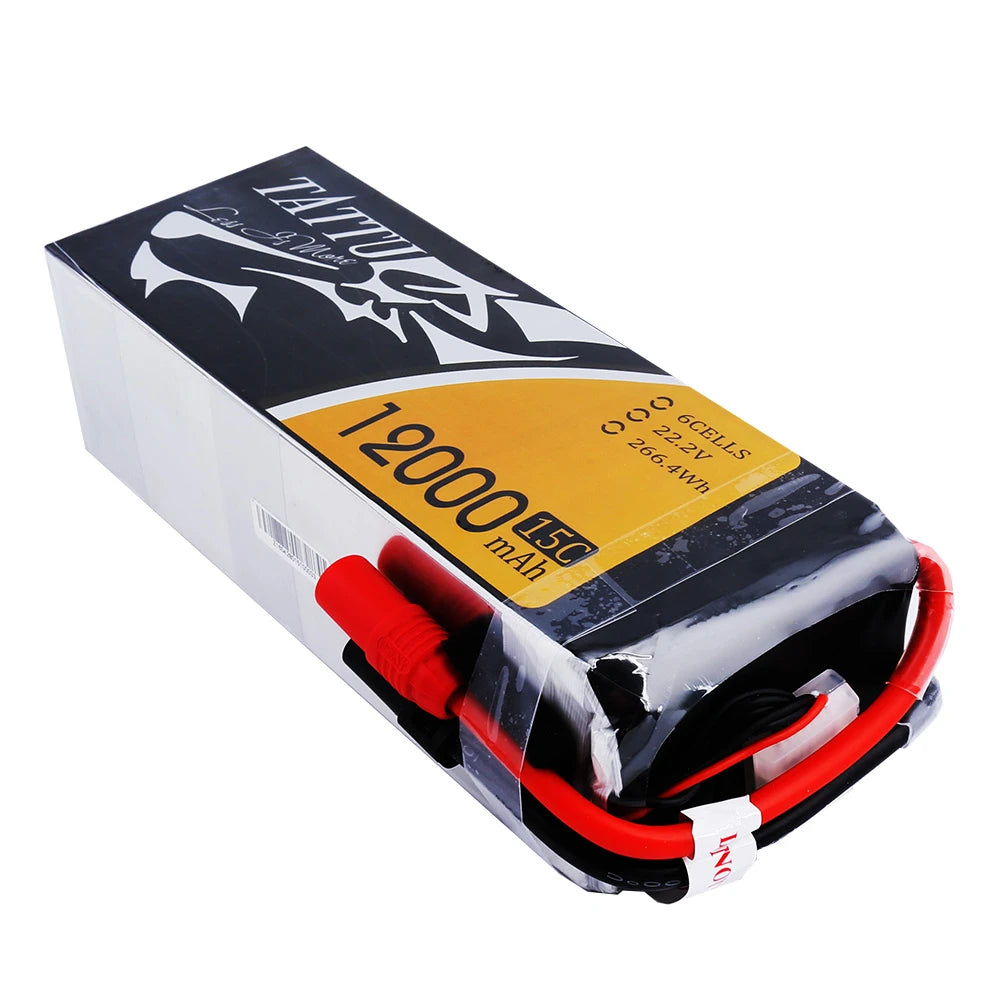 Tattu 12000mAh 6S 15C 22.2V Lipo Battery | AS150+XT150 Plug | UAV Classic