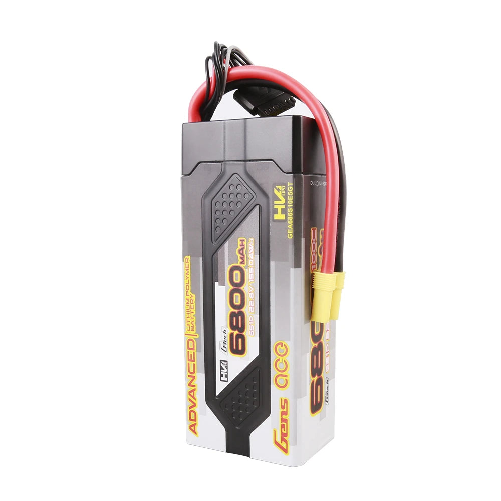 Gens ace 6800mAh 6S 100C 22.8V(HV) Lipo Battery | Hardcase | EC5 Plug | Advanced