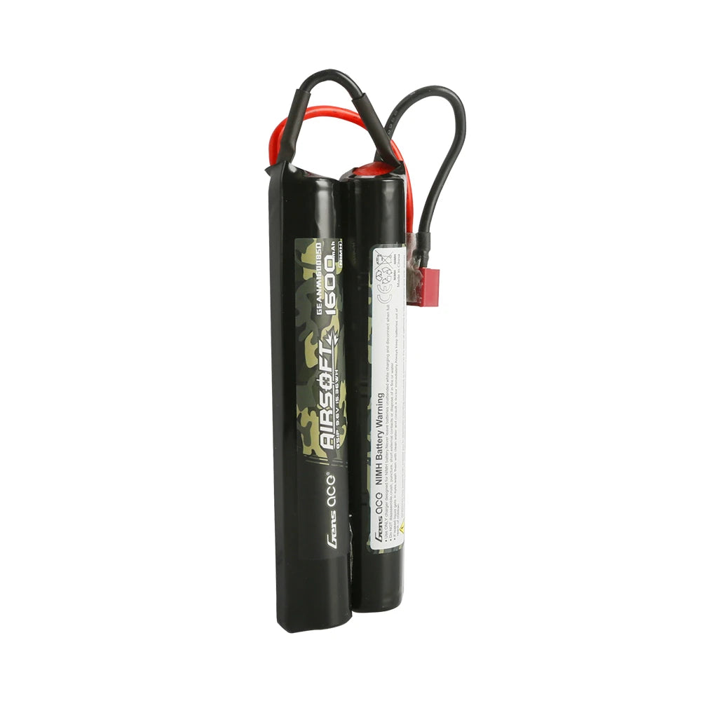 Gens ace 1600mAh 8S 9.6V Nunchuck NiMH Battery | Deans Plug | Airsoft