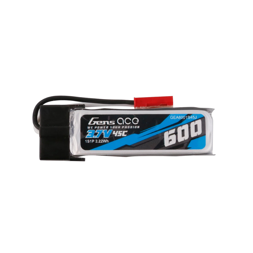 Gens ace 600mAh 1S 45C 3.7V Lipo Battery | JST-SYP Plug | Air Classic