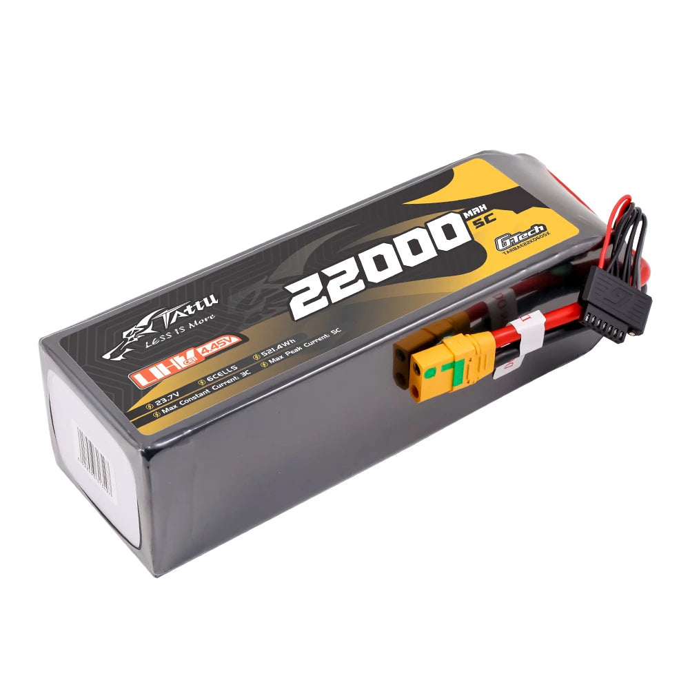 Tattu 22000mAh 6S 5C 23.7V(UHV) Lipo Battery | XT90S-F Plug | UAV Classic