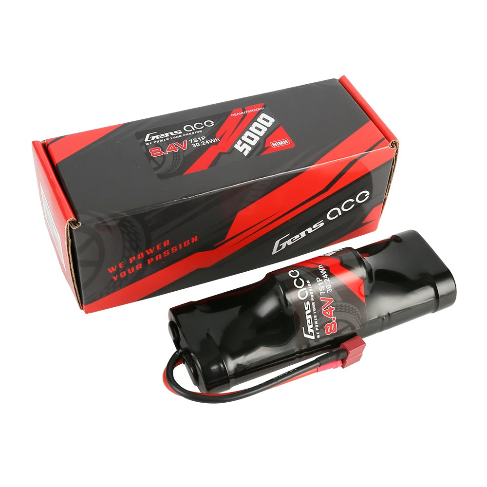 Gens ace 5000mAh 7S 8.4V Hump Battery | Deans Plug | NiMH