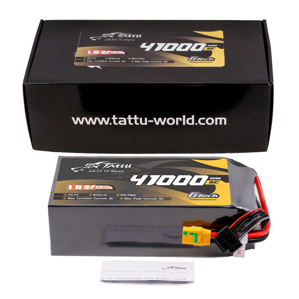 Tattu 41000mAh 6S 5C 23.7V(UHV) Lipo Battery | QS8 Plug | UAV Classic