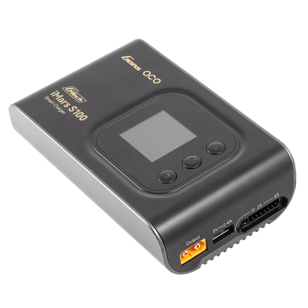 Gens ace iMars S100 Smart Charger | AC 100W | 10A | 2-6S | Black