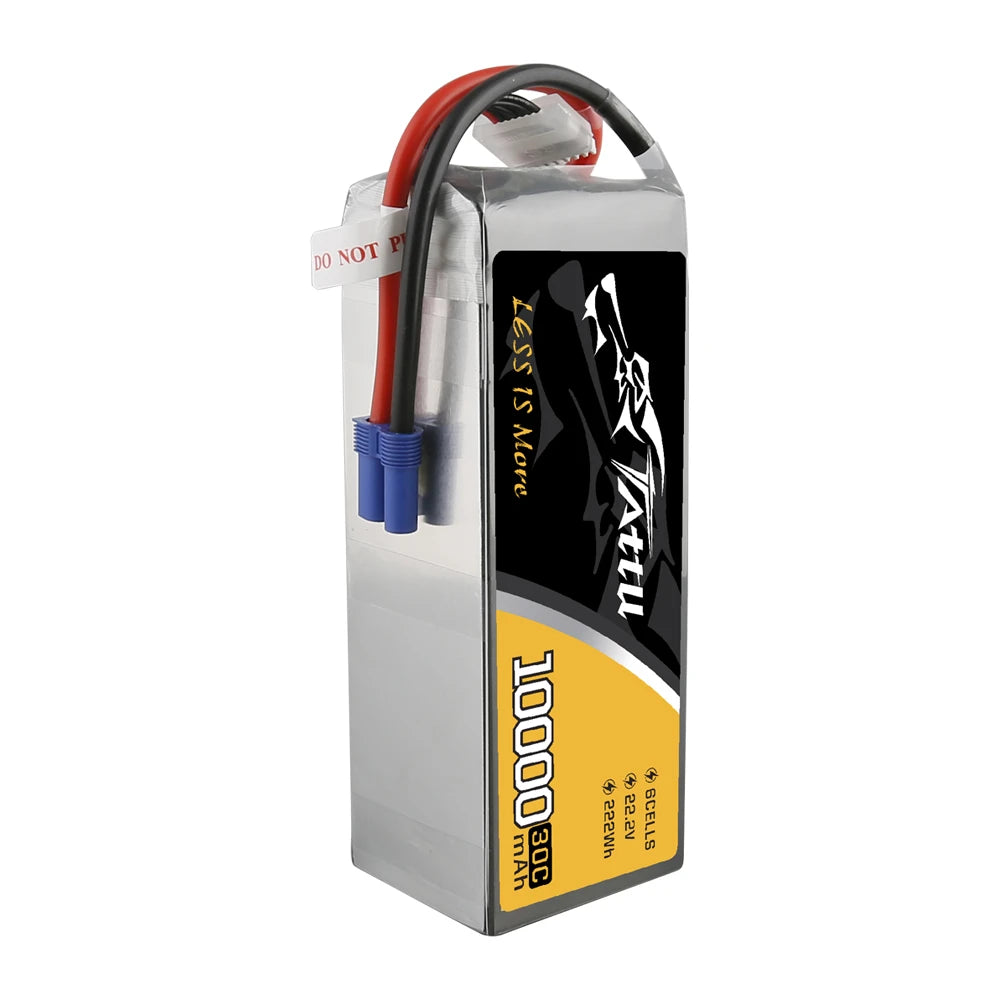 Tattu 10000mAh 6S 30C 22.2V Lipo Battery | EC5 Plug | UAV Classic