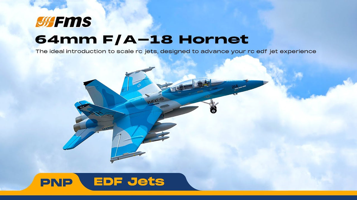 FMS EDF Jet 64mm F/A-18 Hornet, RTF / PNP