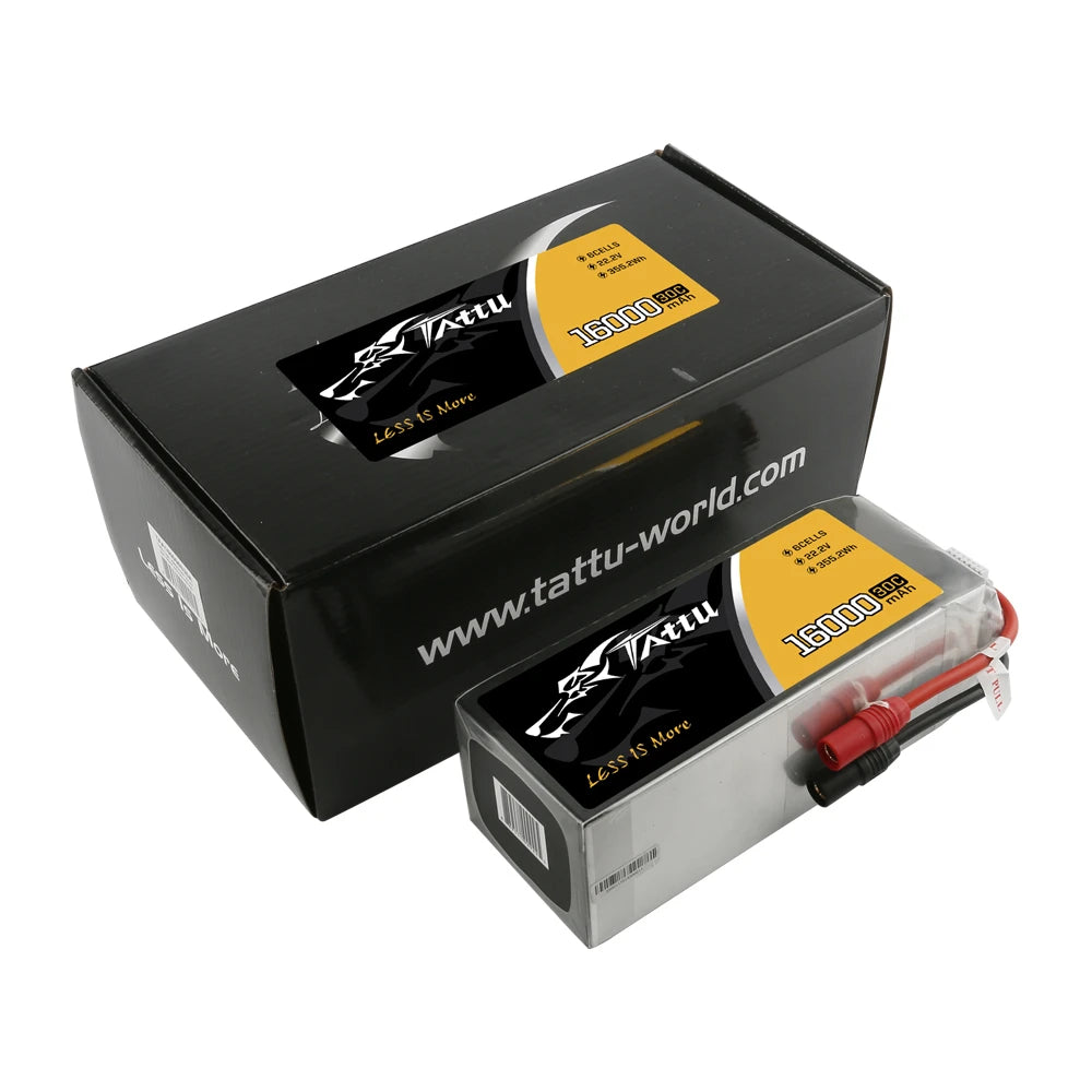 Tattu 16000mAh 6S 30C 22.2V Lipo Battery | AS150 Plug | UAV Classic