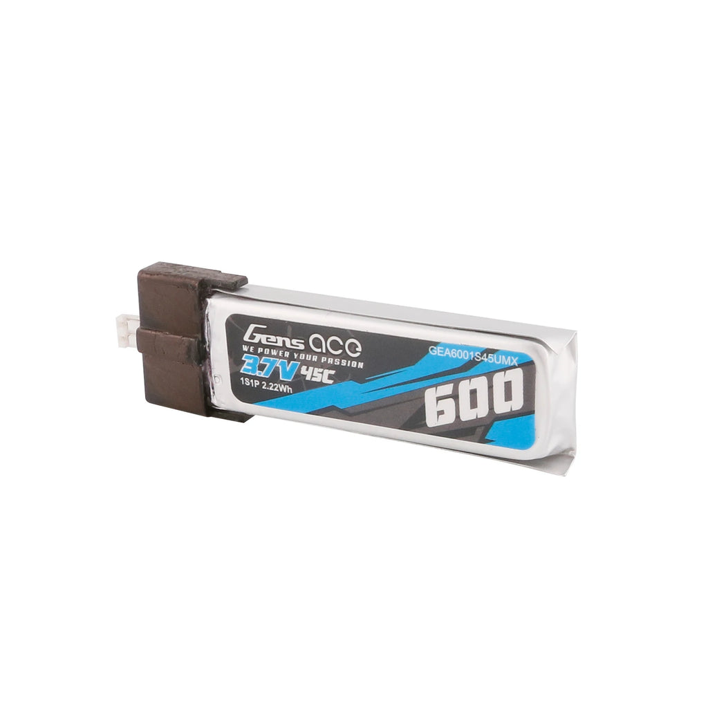Gens ace 600mAh 1S 45C 3.7V Lipo Battery | JST-PHR Plug | Air Classic