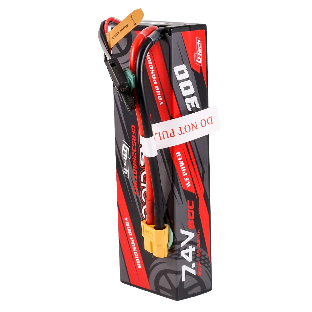 Gens ace 5300mAh 2S 60C 7.4V Lipo Battery | Hardcase | XT60+EC3+Deans | Car Classic