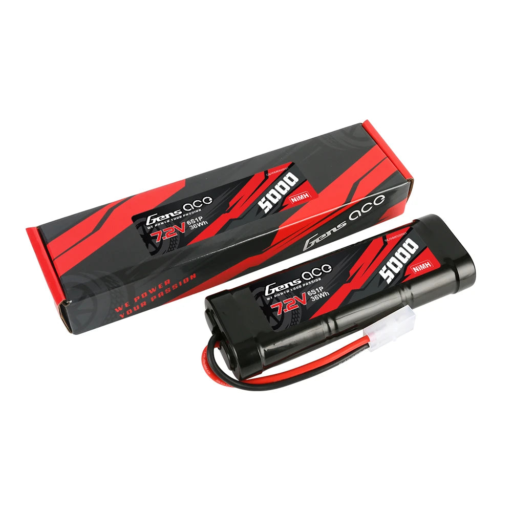 Gens ace 5000mAh 6S 7.2V Battery | Tamiya Plug | NiMH