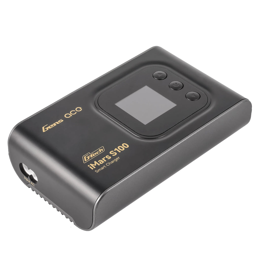 Gens ace iMars S100 Smart Charger | AC 100W | 10A | 2-6S | Black