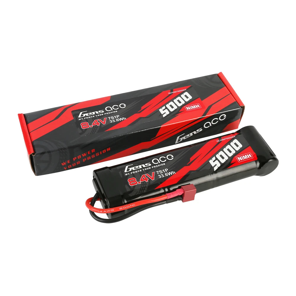 Gens ace 5000mAh 7S 8.4V Flat Battery | Deans Plug | NiMH
