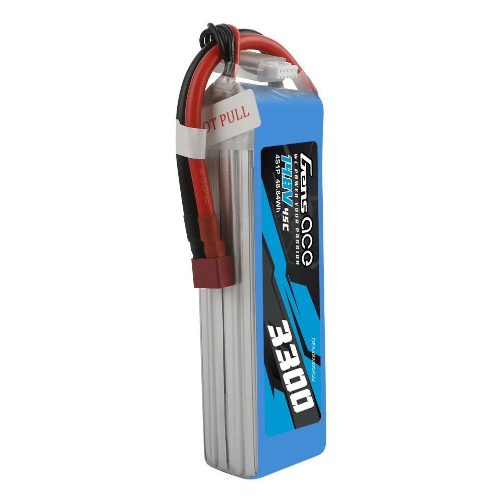 Gens ace 3300mAh 4S 45C 14.8V Lipo Battery | Deans Plug | Air Classic (Non-G-Tech)