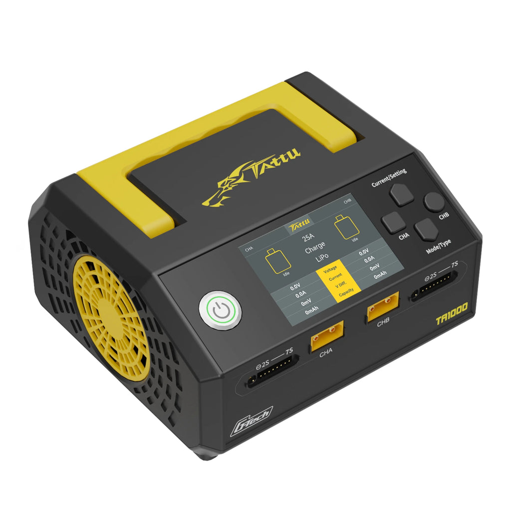 Tattu TA1000 Smart Charger | Dual Channel | 25A×2 1000W | 1S-7S
