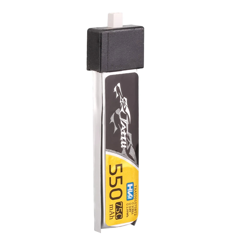 Tattu 550mAh 1S 75C 3.8V(HV) Lipo Battery | BT 2.0 Plug | FPV Classic (5pcs)