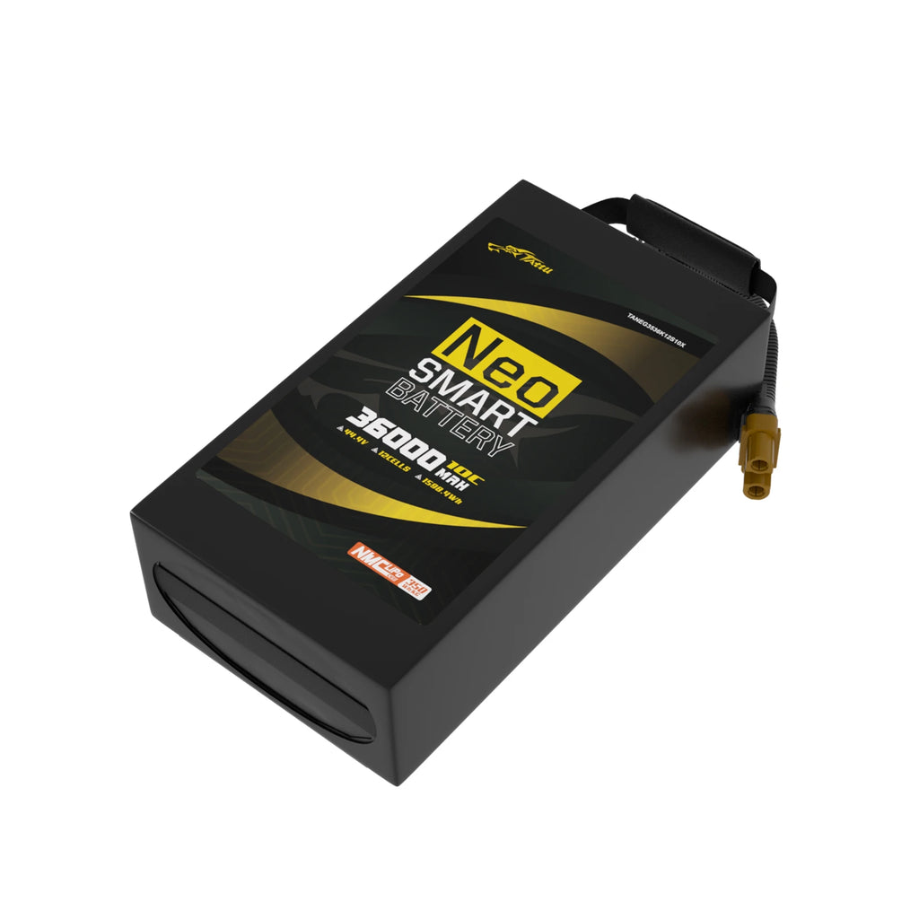 Tattu 36000mAh 12S 10C 44.4V Smart Lipo Battery | AS150U-F Plug | NEO Compact