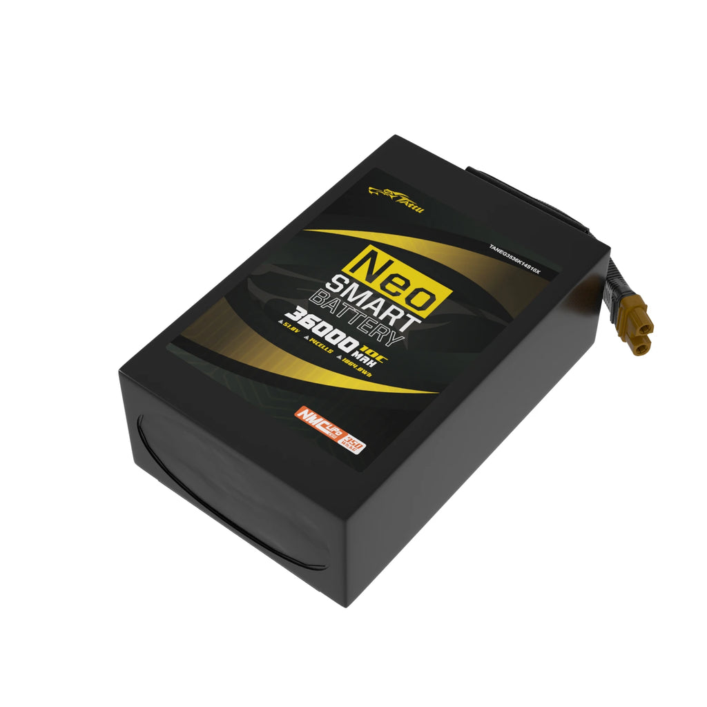 Tattu 36000mAh 14S 10C 51.8V Smart Lipo Battery | AS150U-F Plug | NEO Compact
