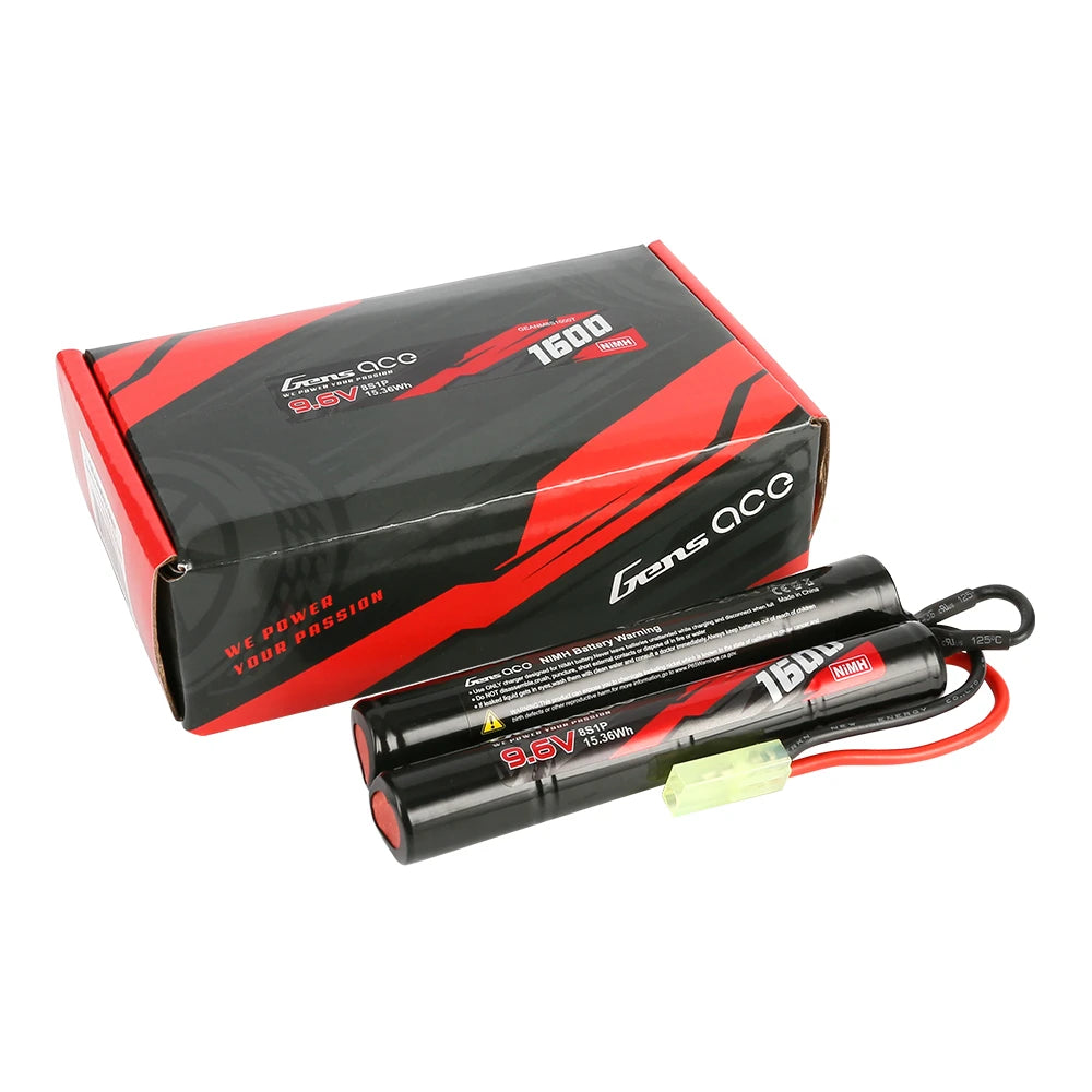 Gens ace 1600mAh 8S 9.6V Nunchuck NiMH Battery | Airsoft