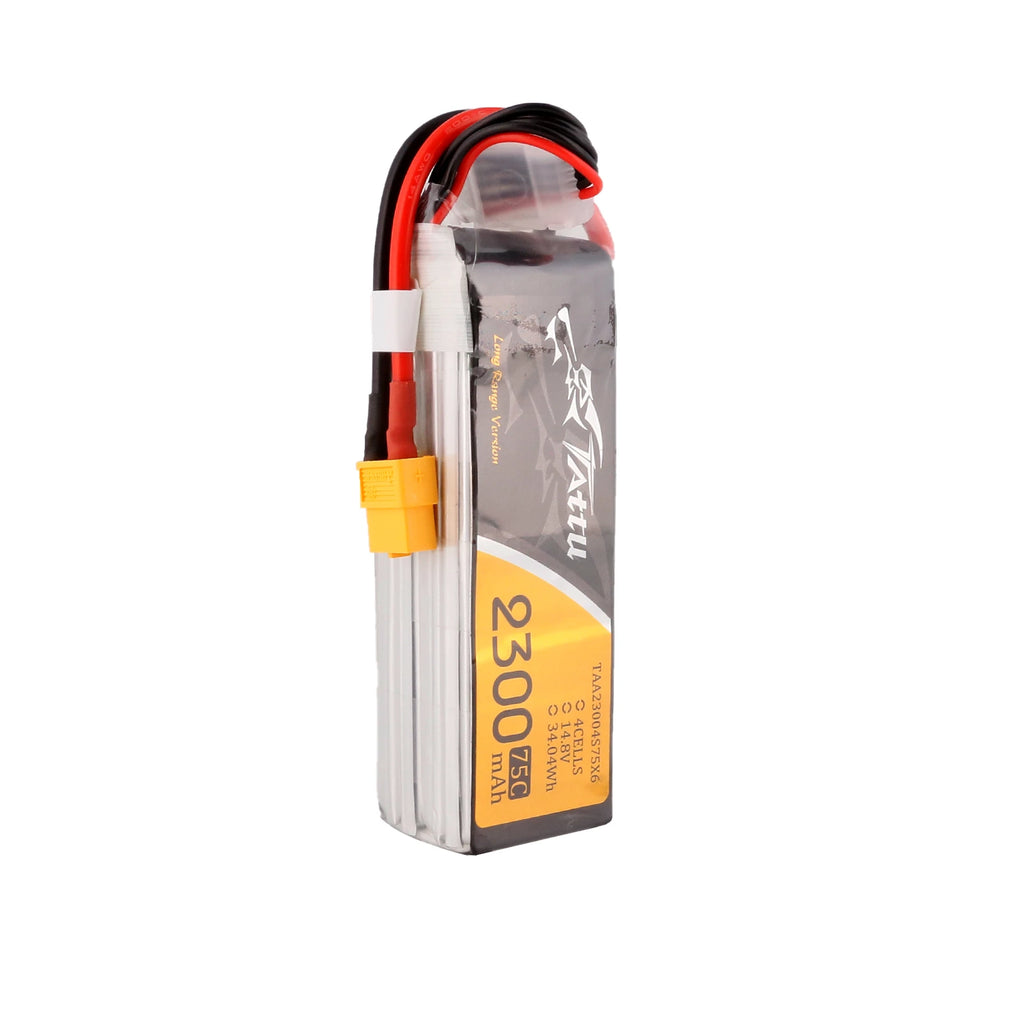 Tattu 2300mAh 4S 75C 14.8V Lipo Battery | XT60 Plug | UAV Classic