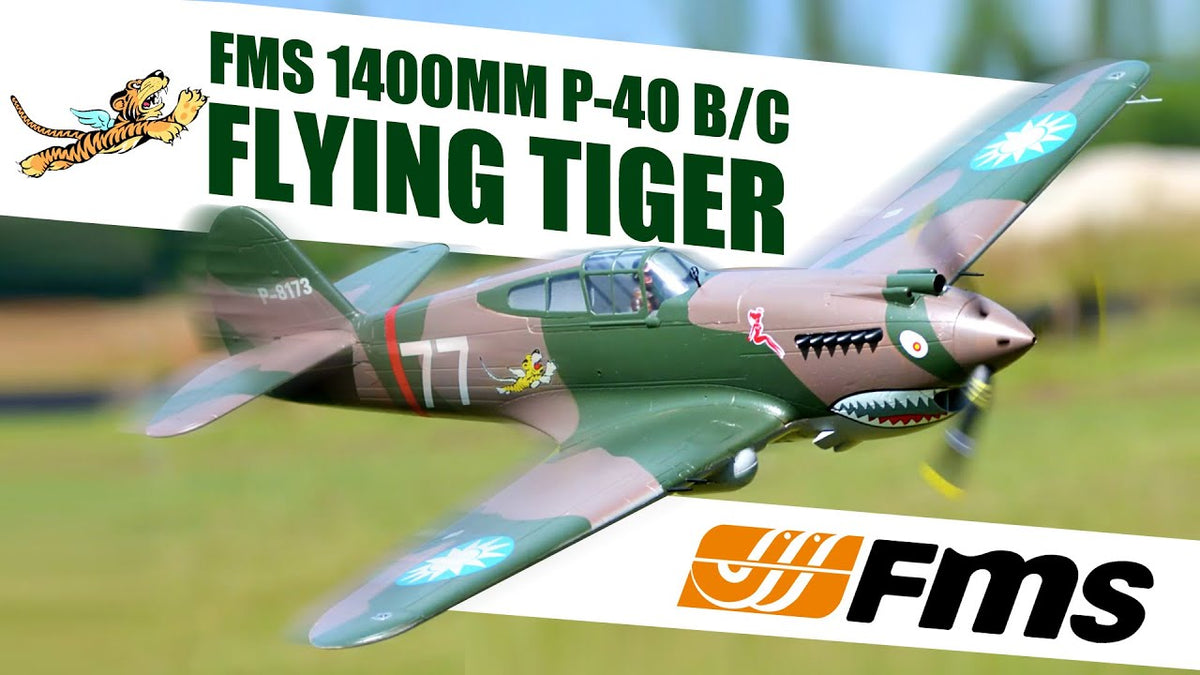 FMS 980mm (38.6") P-40B Flying Tiger Aircraft PNP (Discontinued)