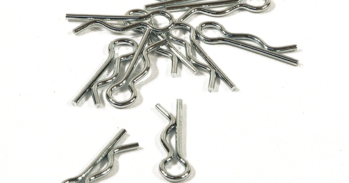 Body Pin, 6mm, Silver/Medium, (20pcs) - Model HPI6122 - HPI Racing
