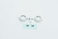 Chrome Wheel Cap, w/Decal, for KG1 Forged KD014 Trident, 2pcs