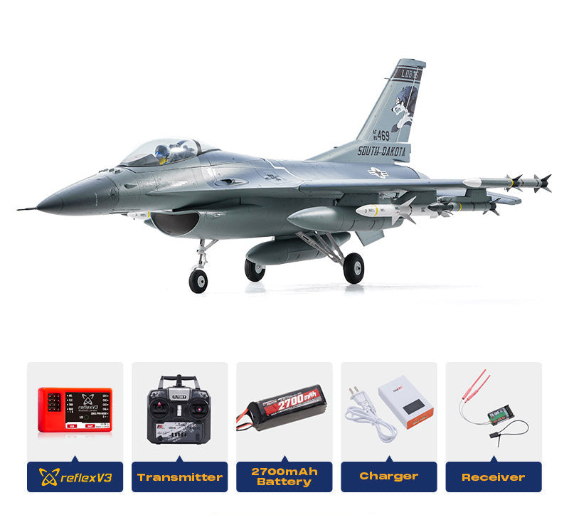 FMS EDF Jet 64mm F-16 Fighting Falcon, RTF / PNP
