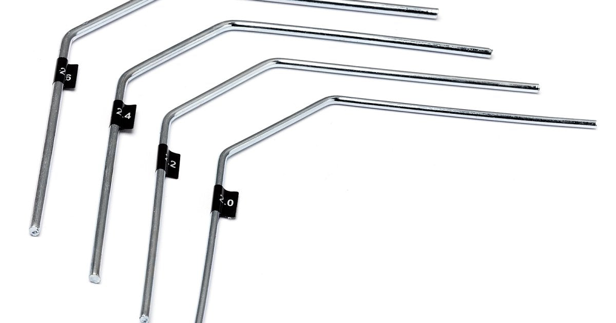 Sway Bar Set (2.0,2.2,2.4,2.6mm, Short) - Model HPI68188 - HPI Racing