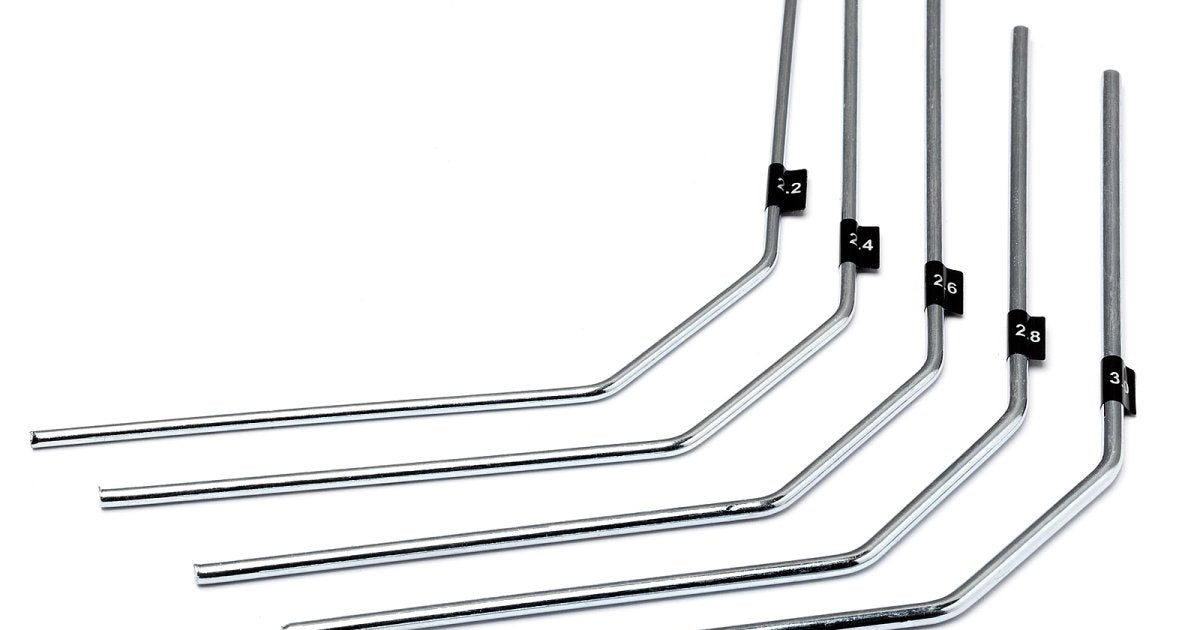 Sway Bar Set (2.2,2.4,2.6,2.8,3.0mm, Long) - Model HPI68191 - HPI Racing