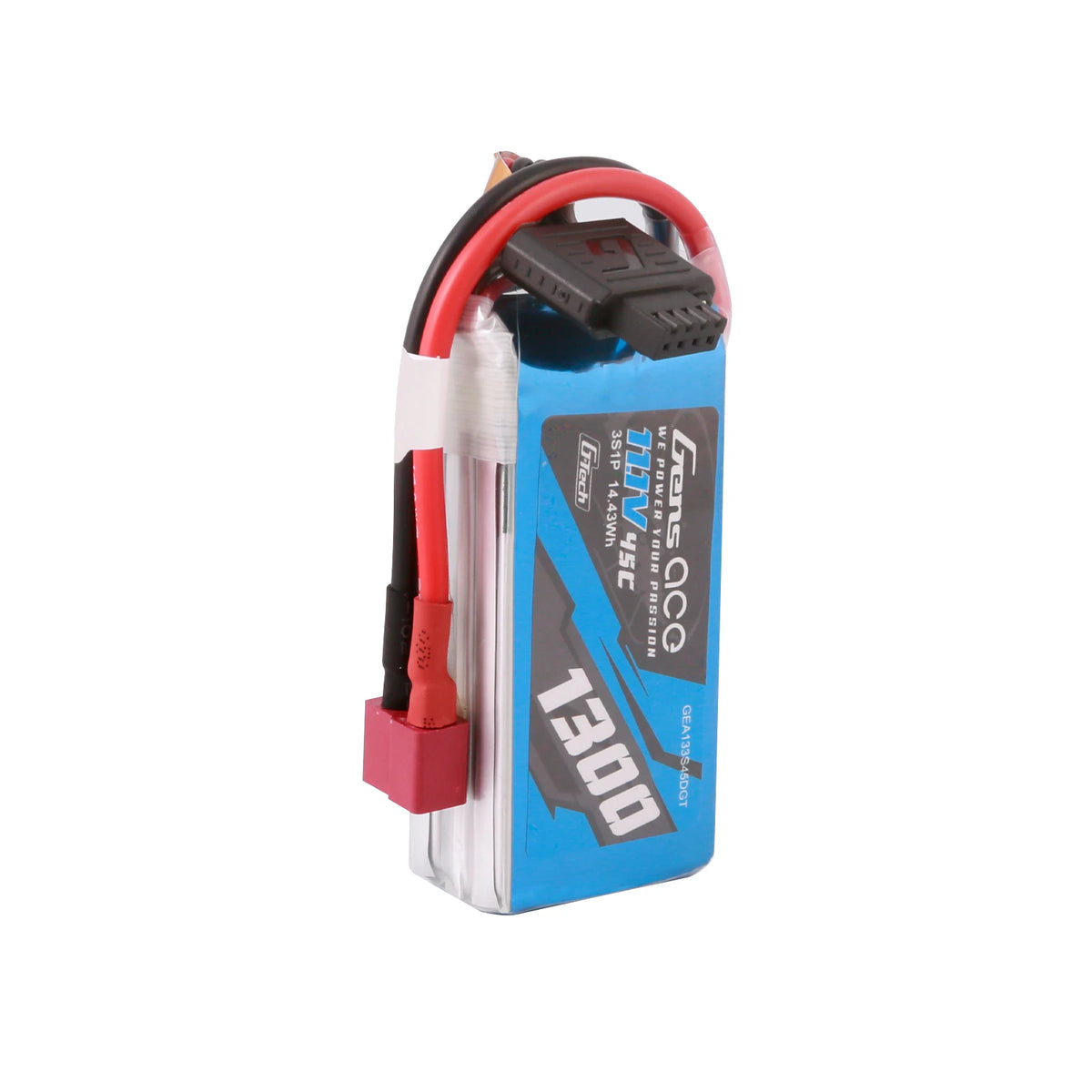 Gens ace 1300mAh 3S 45C 11.1V Lipo Battery | Deans Plug | Air Classic