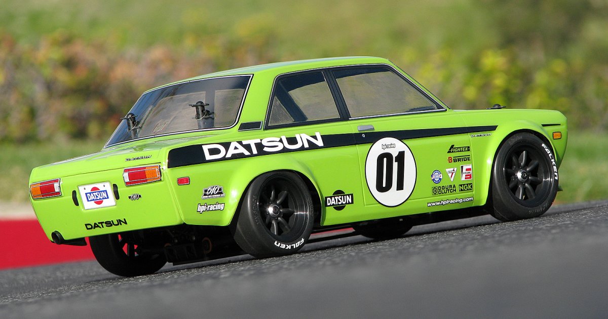 Datsun 510 Clear Body, WB225mm F0/R3mm - Model HPI7209 - HPI Racing