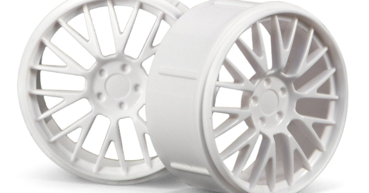 Wheel Set, White, Micro RS4 - Model HPI73410 - HPI Racing